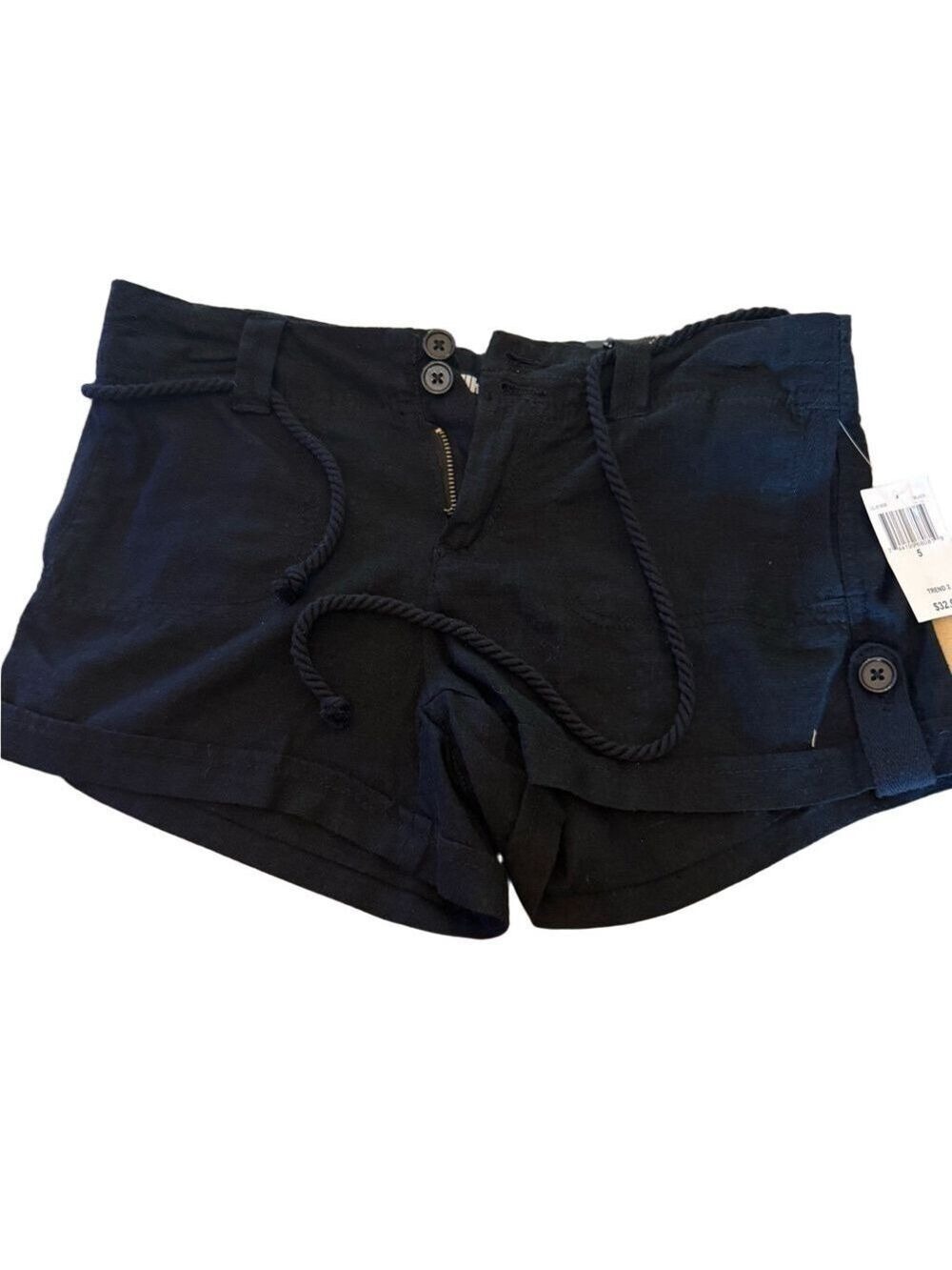 Dollhouse Black High Waist Shorts